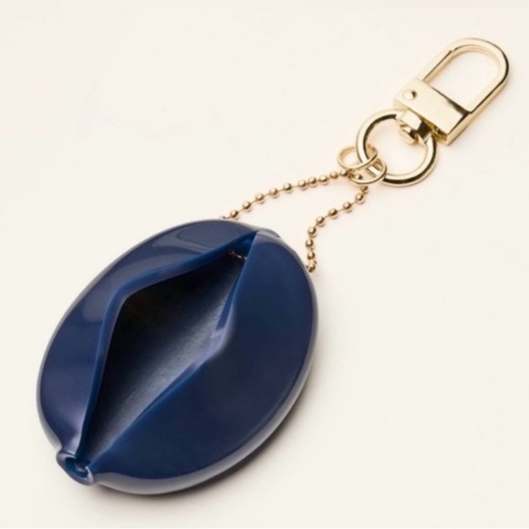 Kate Spade Blue Coin Holder Keychain TARGET COLLAB NEW - Picture 5 of 6